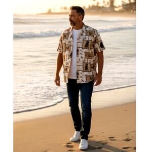 Morgan Creek Mens Duck Hunting Button Down Shirt - Size Large